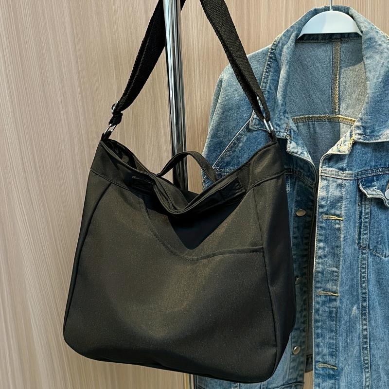 Minimalist Crossbody Bag Large Capacity Solid Color Shoulder Bag