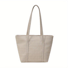 Rhombus Embossed Tote Bag Large Capacity Handbags