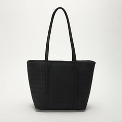 Rhombus Embossed Tote Bag Large Capacity Handbags