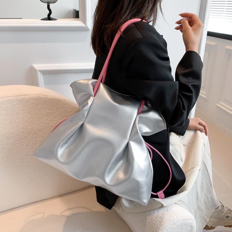 Large Capacity Tote Bag PU Leather Shoulder Bag