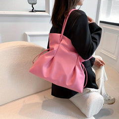 Large Capacity Tote Bag PU Leather Shoulder Bag