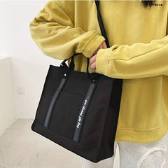 Large Tote Bag Canvas Crossbody Satchel Purse For Shopping