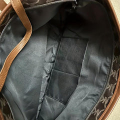 Vintage Pattern Shoulder Bag Tote Bag, Large Capacity for Work