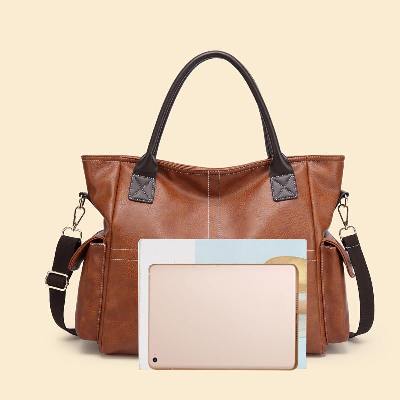 Vintage Causal Tote Handbag - Large Capacity Shoulder Bag
