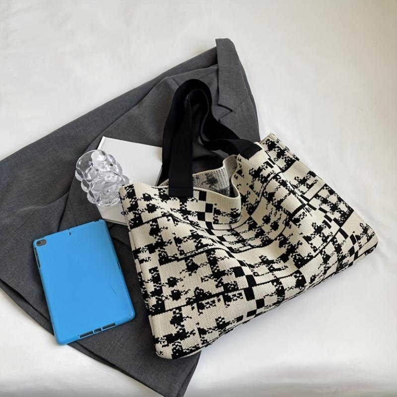 Large Capacity Hobo Bag Lightweight Shoulder Shopping Bag