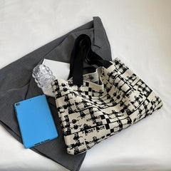 Large Capacity Hobo Bag Lightweight Shoulder Shopping Bag