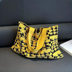 Large Capacity Hobo Bag Lightweight Shoulder Shopping Bag