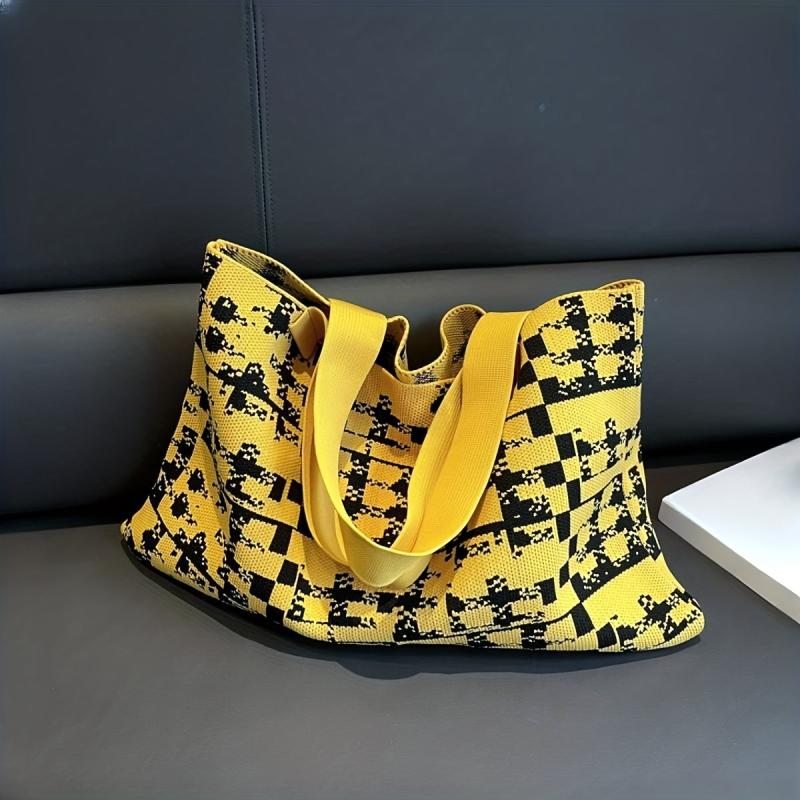 Large Capacity Hobo Bag Lightweight Shoulder Shopping Bag