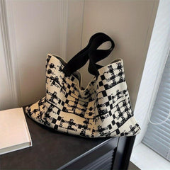 Large Capacity Hobo Bag Lightweight Shoulder Shopping Bag