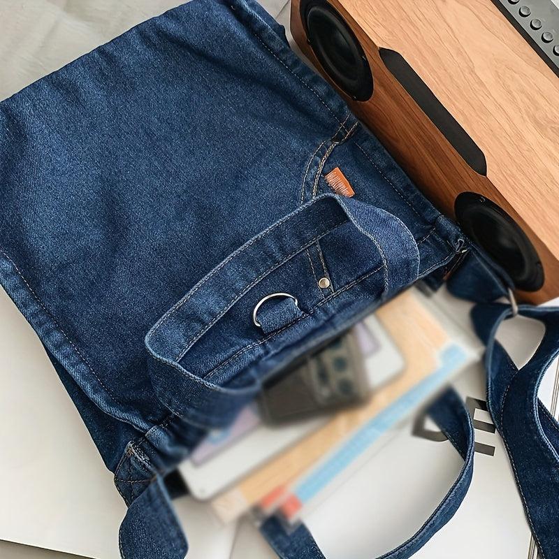 Denim Tote Bag Vintage Shoulder Bag For Women