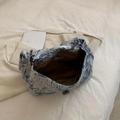 Abstract Pattern Shoulder Square Bag Niche Y2K Bag