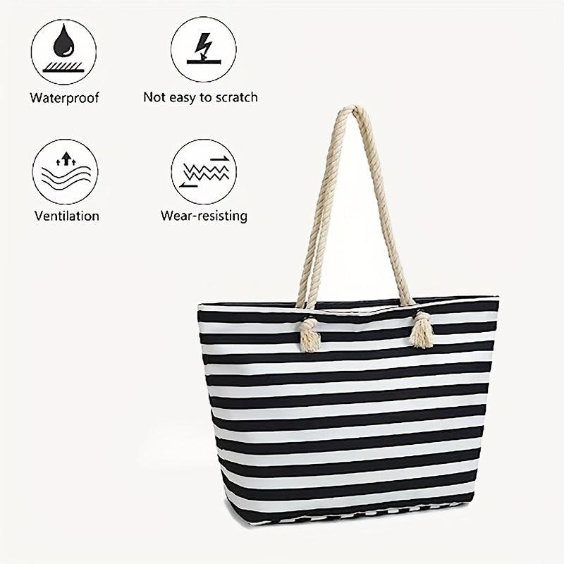Large Capacity Twisted Straps Tote Shoulder Bag Lightweight Handbag