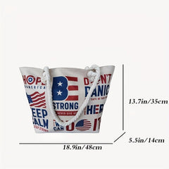 Large Capacity Twisted Straps Tote Shoulder Bag Lightweight Handbag
