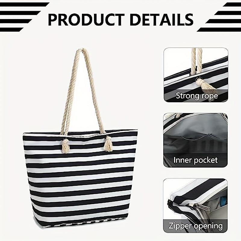 Large Capacity Twisted Straps Tote Shoulder Bag Lightweight Handbag