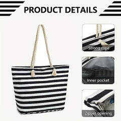 Large Capacity Twisted Straps Tote Shoulder Bag Lightweight Handbag