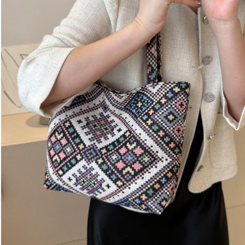 Ethnic Style High Tote Bag Lightweight Shoulder Bag