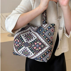 Ethnic Style High Tote Bag Lightweight Shoulder Bag
