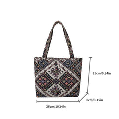Ethnic Style High Tote Bag Lightweight Shoulder Bag