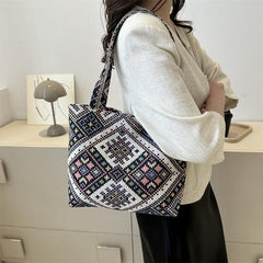 Ethnic Style High Tote Bag Lightweight Shoulder Bag