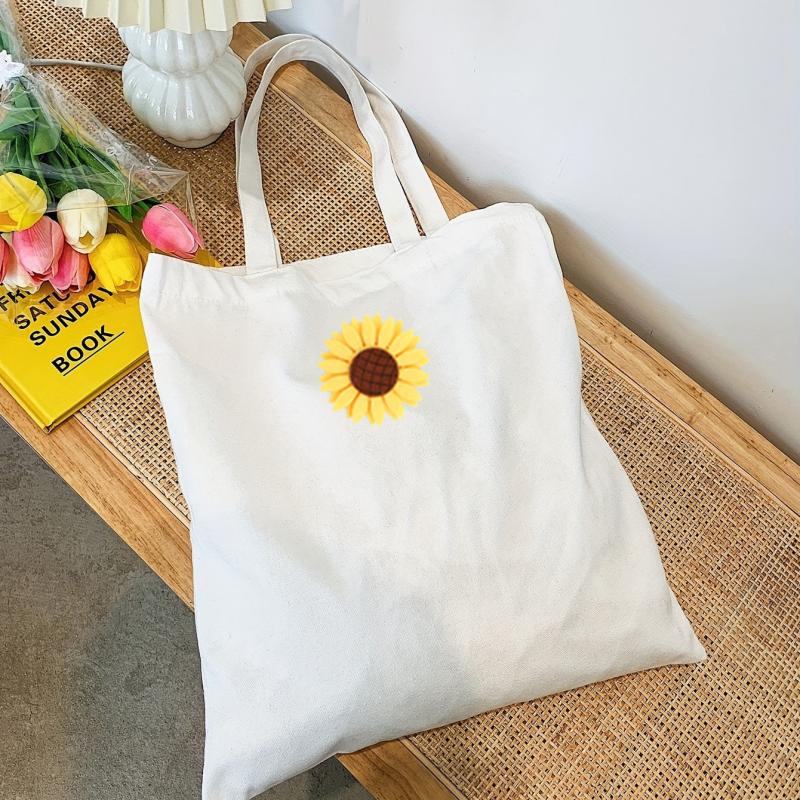 Sunflower Pattern Shoulder Bag Lightweight All Match Handbag