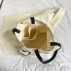 Large Capacity Canvas Tote Bag Lightweight Shoulder Bag