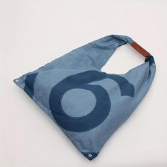 Denim Canvas Tote Bag Large Capacity Shoulder Bag