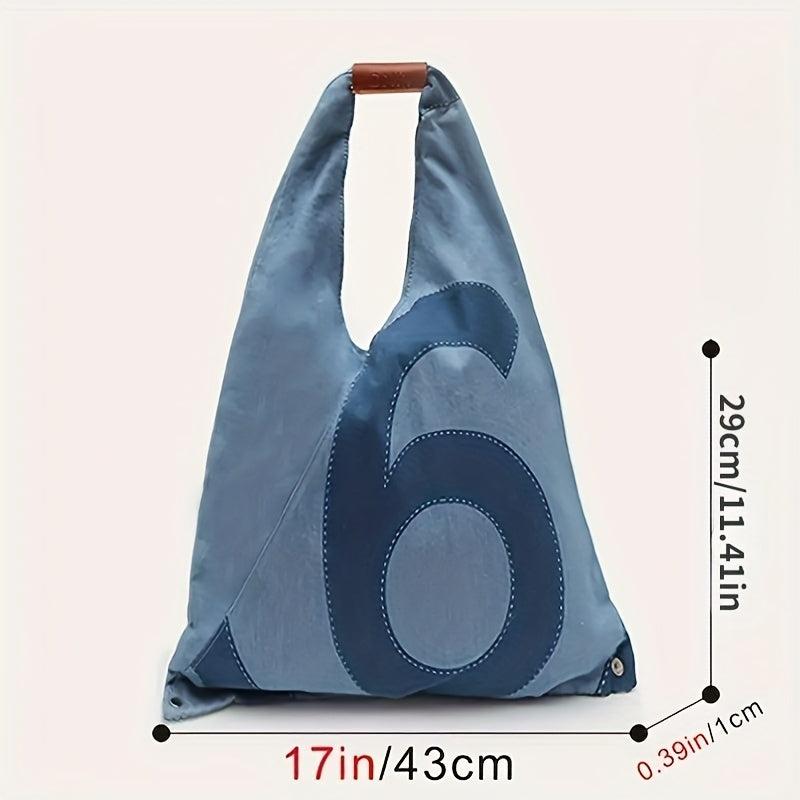Denim Canvas Tote Bag Large Capacity Shoulder Bag