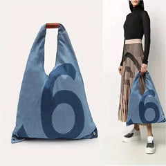 Denim Canvas Tote Bag Large Capacity Shoulder Bag