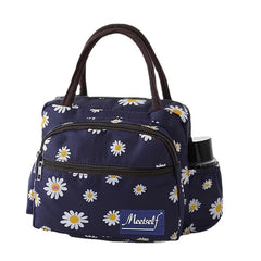 Classic Pattern Zipper Handbag Lightweight Satchel Bag