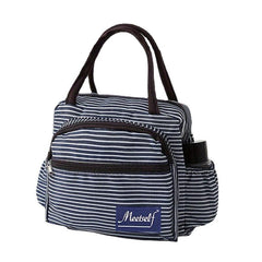 Classic Pattern Zipper Handbag Lightweight Satchel Bag
