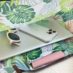 Tropical Print Folding Bag Nylon Tote Bag