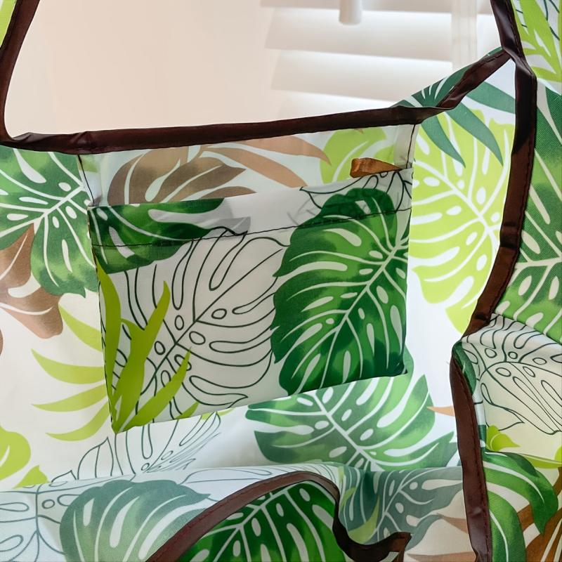 Tropical Print Folding Bag Nylon Tote Bag