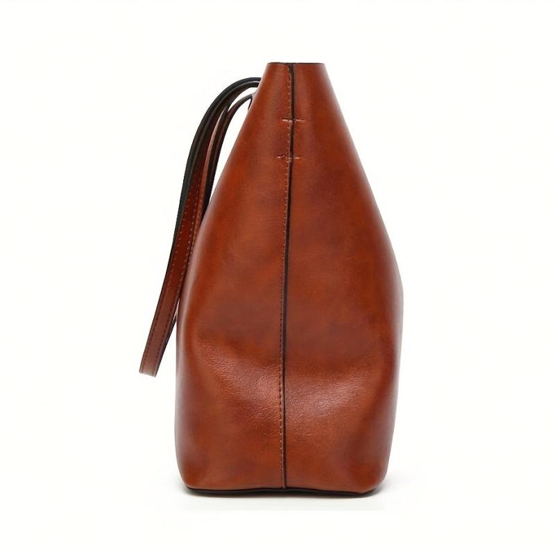 Women Tote Bag Soft Leather Large Capacity Casual Shoulder Crossbody Purse