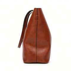 Women Tote Bag Soft Leather Large Capacity Casual Shoulder Crossbody Purse