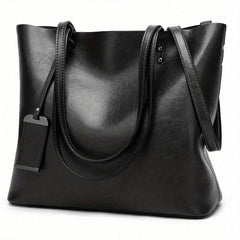 Women Tote Bag Soft Leather Large Capacity Casual Shoulder Crossbody Purse