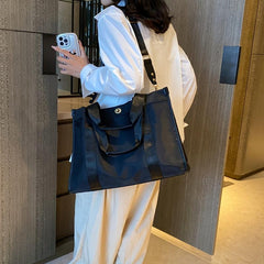 Nylon Tote Bag Large Capacity Lightweight Travel Bag & Shopping Bag
