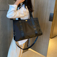 Nylon Tote Bag Large Capacity Lightweight Travel Bag & Shopping Bag