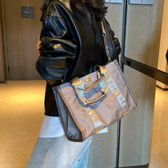 Nylon Tote Bag Large Capacity Lightweight Travel Bag & Shopping Bag