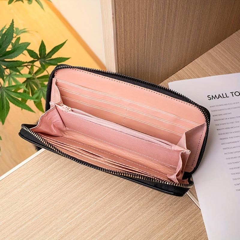 Quilted Wallet Faux Leather Credit Card Organizer Women's Clutch
