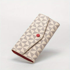 Geometric Pattern Long Purse Coin Pocket Mini Wallet