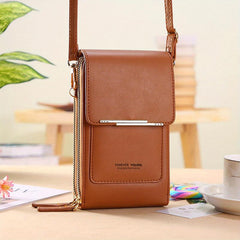 Touch Screen Phone Bag Zipper Shoulder Coin Purse