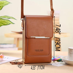 Touch Screen Phone Bag Zipper Shoulder Coin Purse