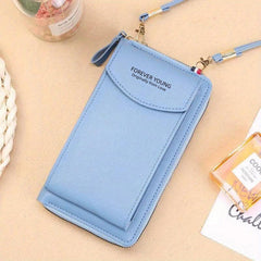Faux Leather Crossbody Phone Bag Stylish Purse