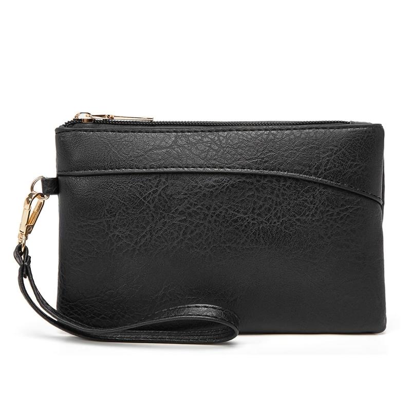Women's Retro Faux Leather Wallet Clutch Bag