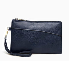 Women's Retro Faux Leather Wallet Clutch Bag