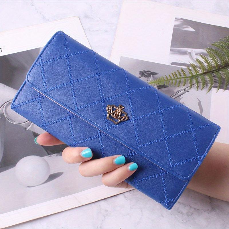 Women's Minimalist Long Wallet Clutch Coin Purse