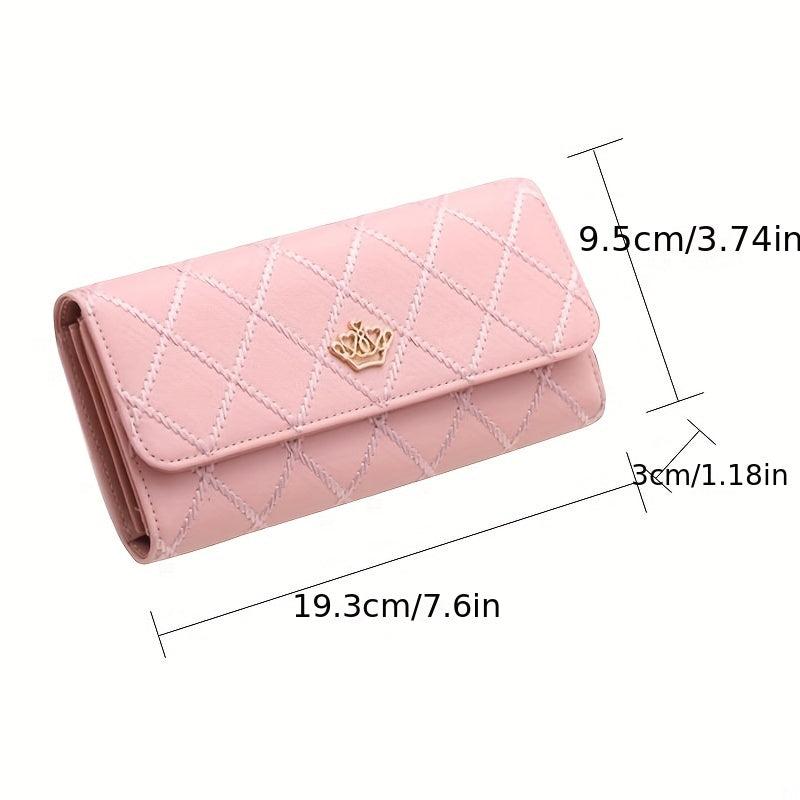 Women's Minimalist Long Wallet Clutch Coin Purse