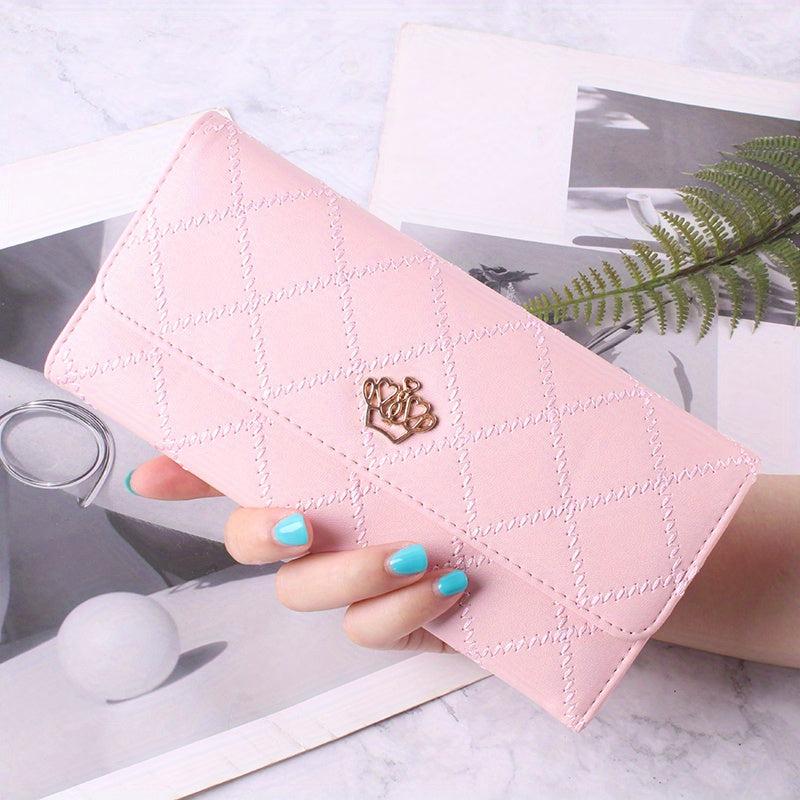 Women's Minimalist Long Wallet Clutch Coin Purse