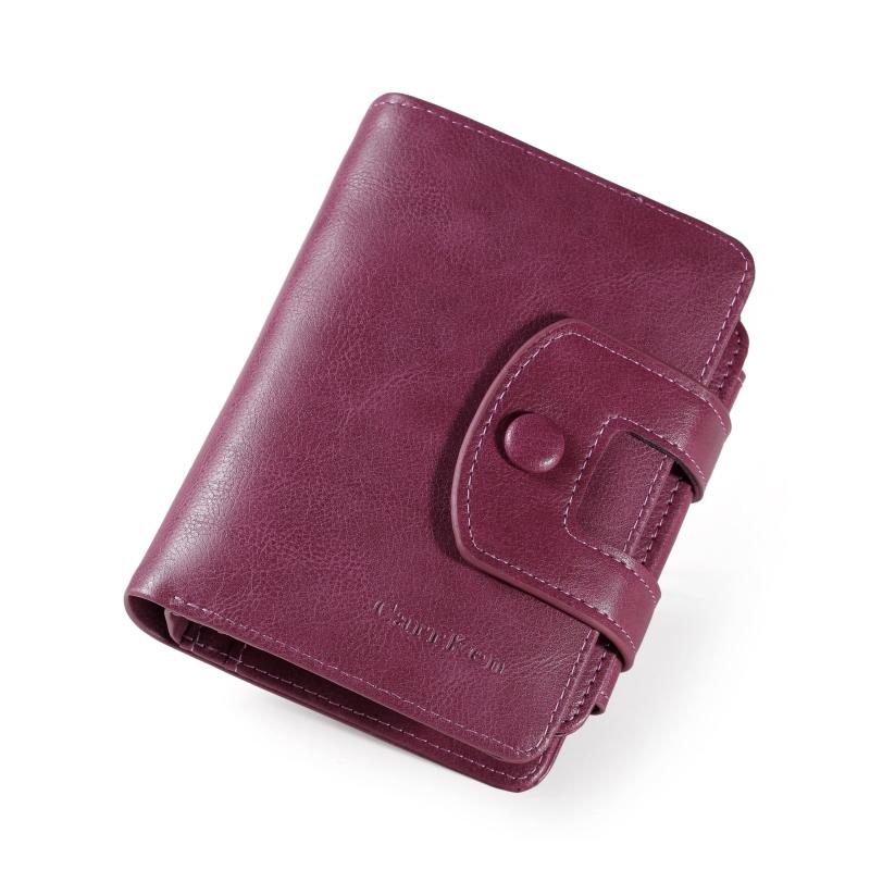 Vintage Trifold Short Wallet PU Leather Zipper Coin Purses