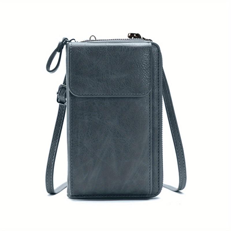 Retro Style Mini PU Leather Crossbody Bag Coin Purse Wallet